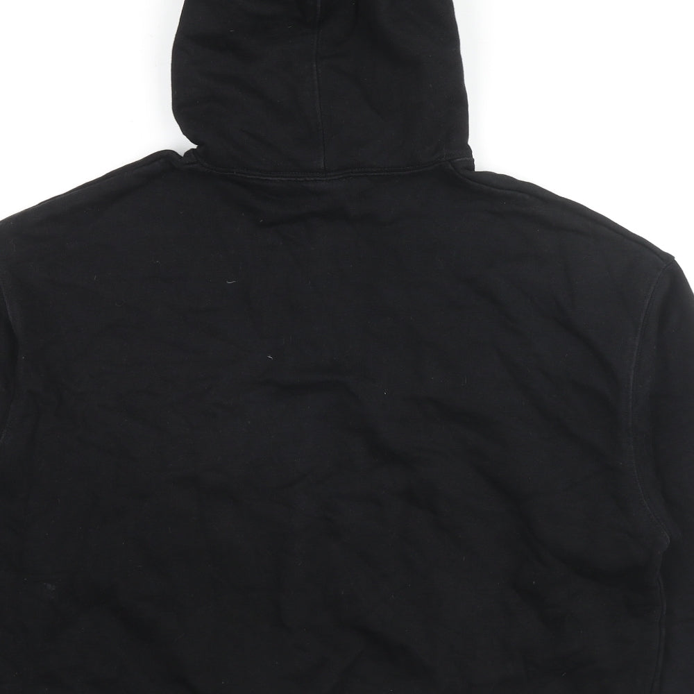 H&M Womens Black Cotton Pullover Hoodie Size S Pullover