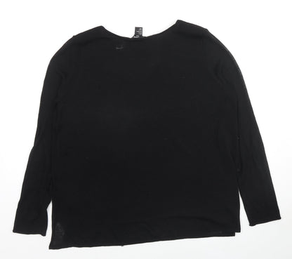 Womens UK Size M H&M Black Pullover Jumper