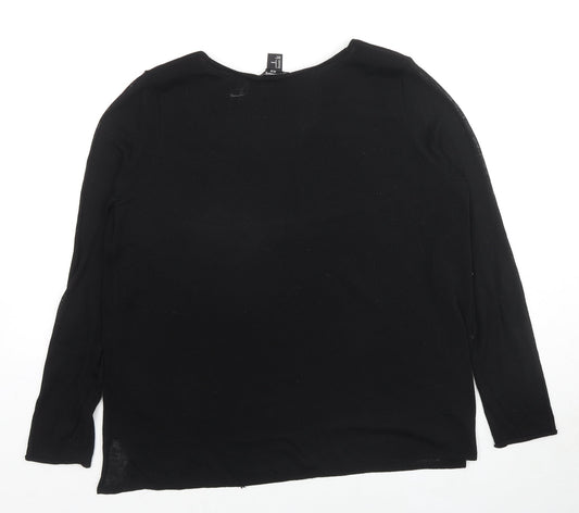 Womens UK Size M H&M Black Pullover Jumper