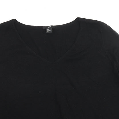 Womens UK Size M H&M Black Pullover Jumper