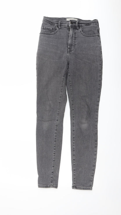 Everlane Womens Grey Cotton Straight Jeans Size 25 in L27 in Regular Button