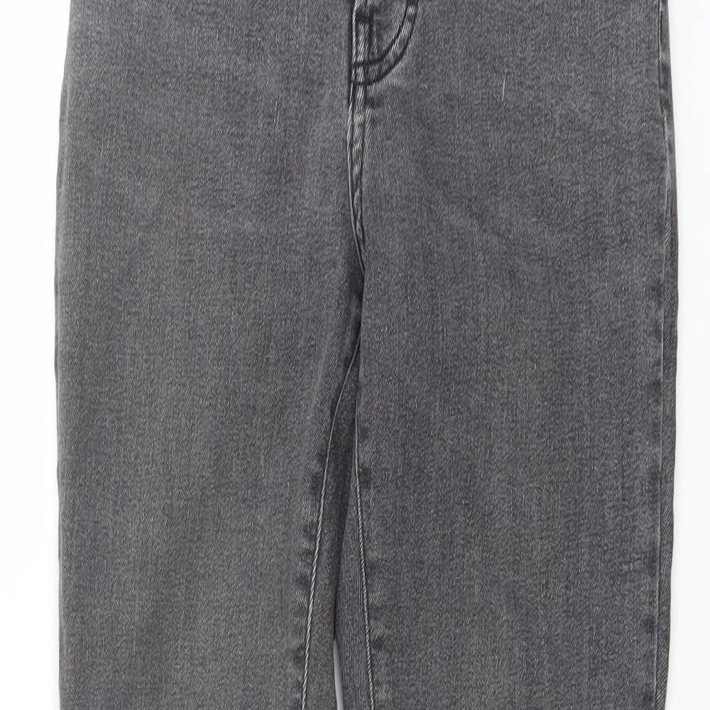 Everlane Womens Grey Cotton Straight Jeans Size 25 in L27 in Regular Button