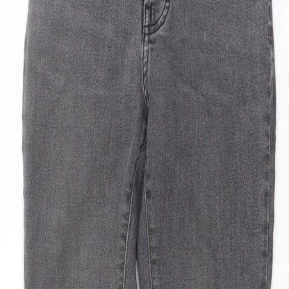 Everlane Womens Grey Cotton Straight Jeans Size 25 in L27 in Regular Button