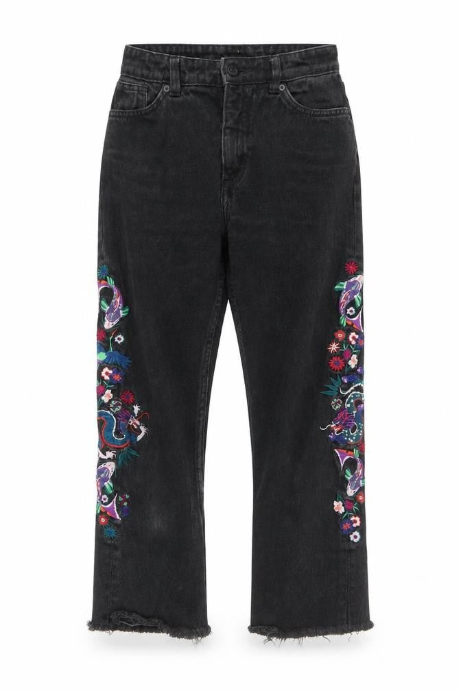 Womens UK Size 25 in Monki Regular Fit Straight Black Jeans