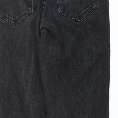 Topshop Womens Blue Cotton Straight Jeans Size 30 in L26 in Regular Button