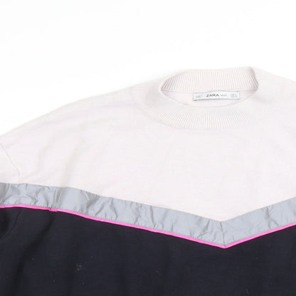 Womens UK Size S Zara Blue Pullover Jumper