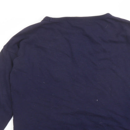 Gap Womens Blue Cotton Pullover Sweatshirt Size S Pullover