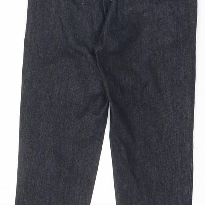Benetton Jeans Womens Blue Cotton Straight Jeans Size 6 L25.5 in Regular Zip