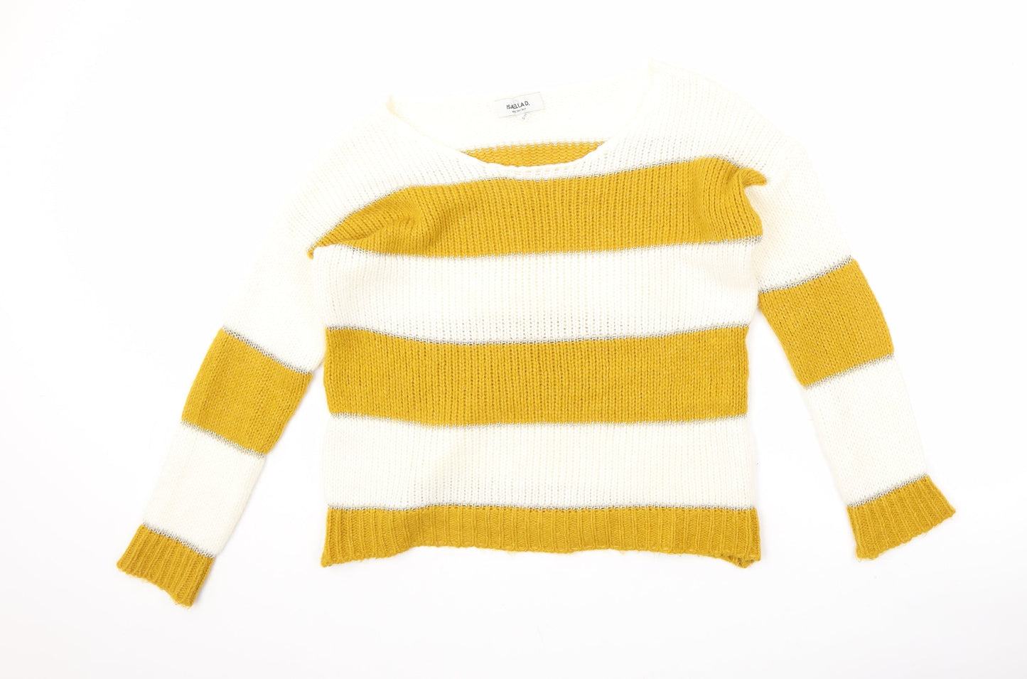 Womens UK Size S Isabella D. Yellow Pullover Jumper