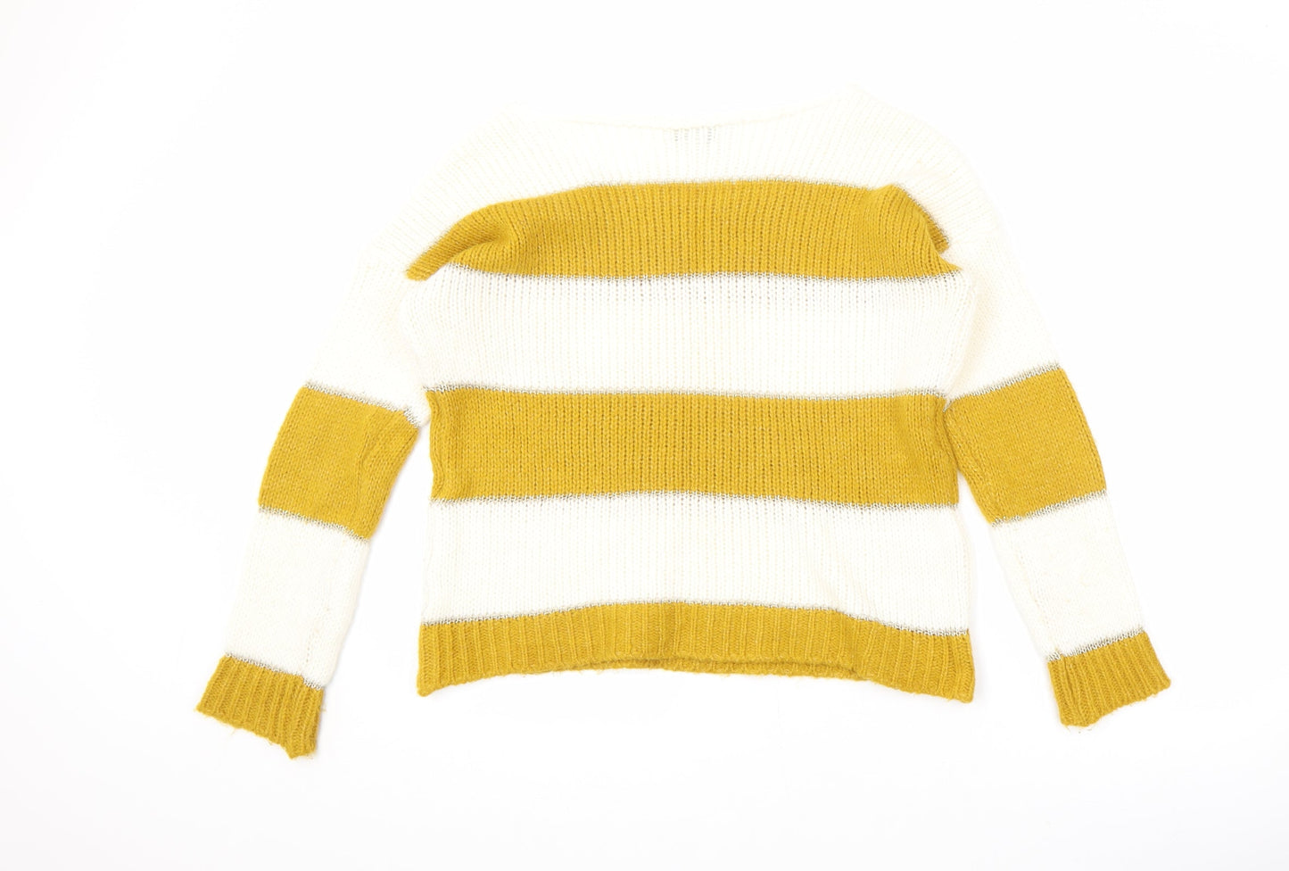 Womens UK Size S Isabella D. Yellow Pullover Jumper