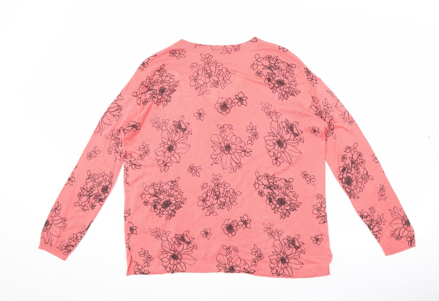 Womens UK Size M Marks and Spencer Pink Pullover Jumper