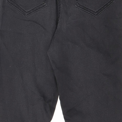 DASH Womens Black Cotton Straight Jeans Size 31 in L28 in Regular Zip