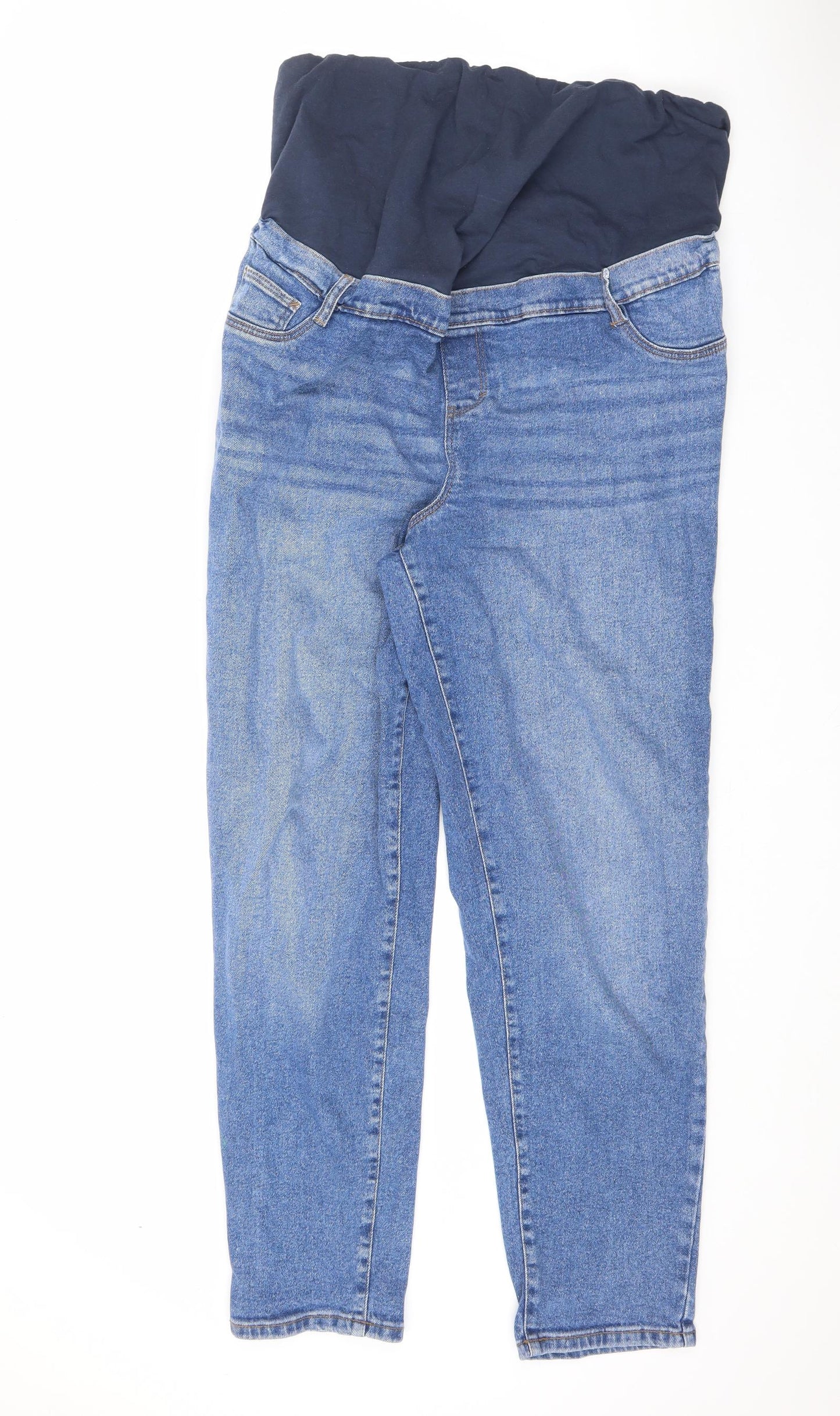 Urban Bliss Womens Blue Cotton Straight Jeans Size 16 L29 in Regular