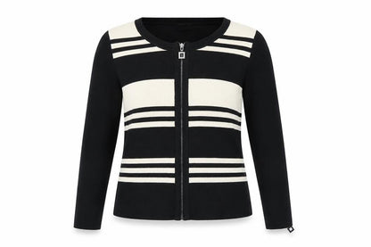 Womens UK Size M Cristina Black Full Zip Jumper