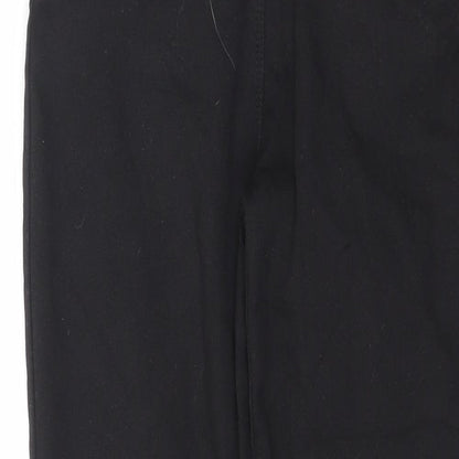 Matalan Girls Black Cotton Skinny Jeans Size 13 Years L26 in Regular Zip