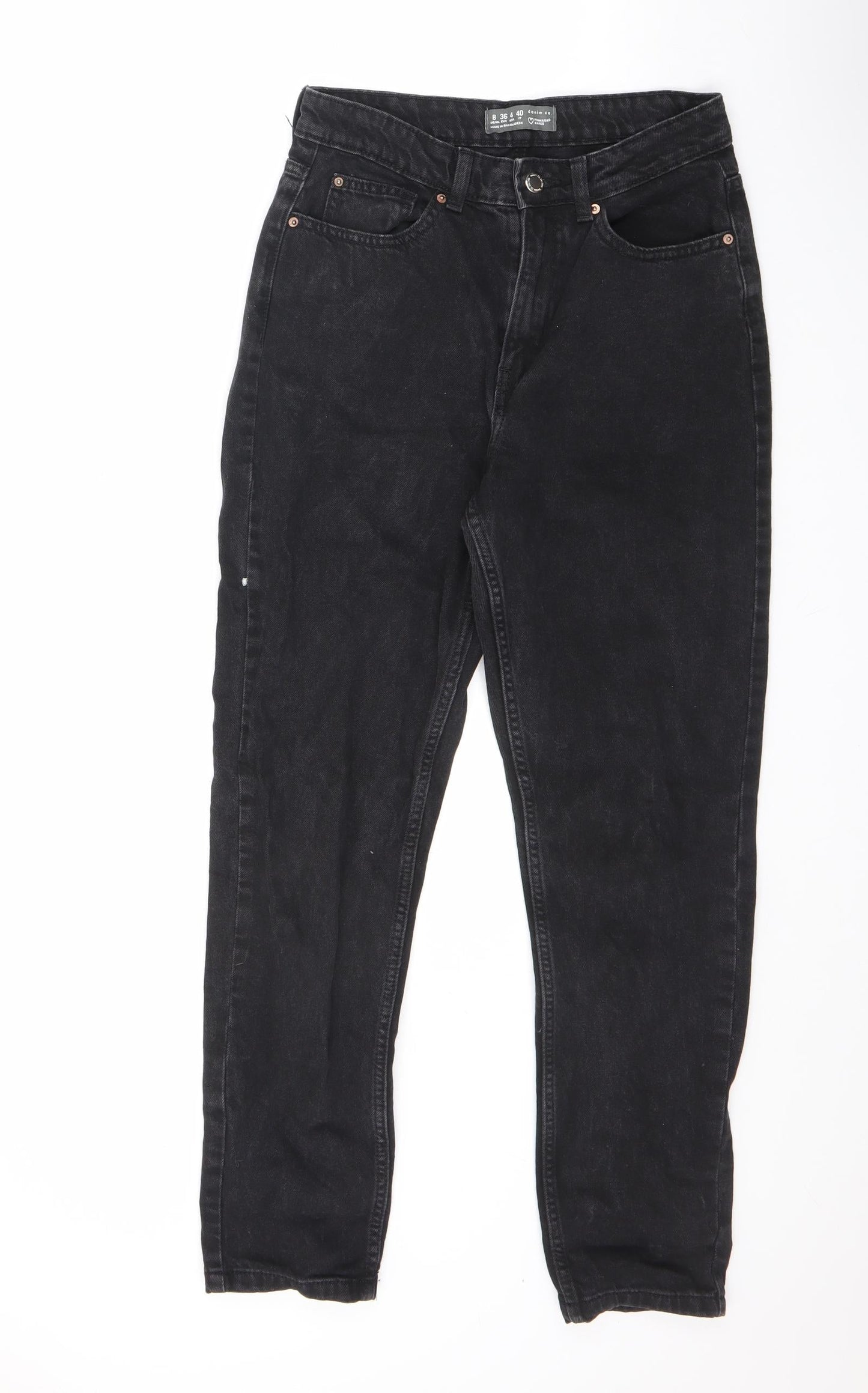 Denim & Co. Womens Black Cotton Skinny Jeans Size 8 L27 in Regular Zip