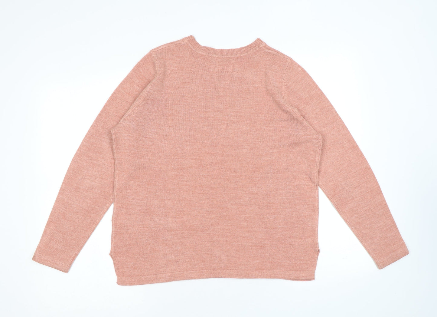 Womens UK Size 12 Marks and Spencer Pink Pullover Jumper
