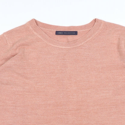 Womens UK Size 12 Marks and Spencer Pink Pullover Jumper
