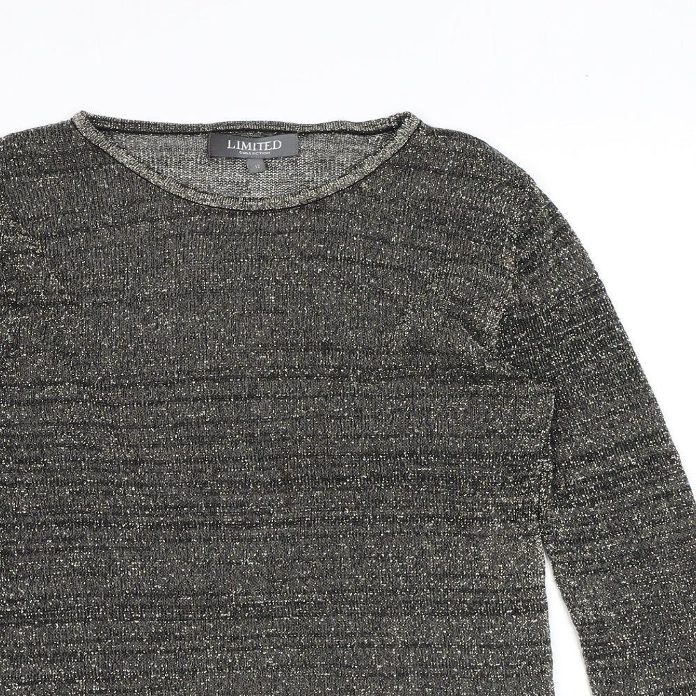 Womens UK Size 12 Limited Collection Grey Pullover Jumper
