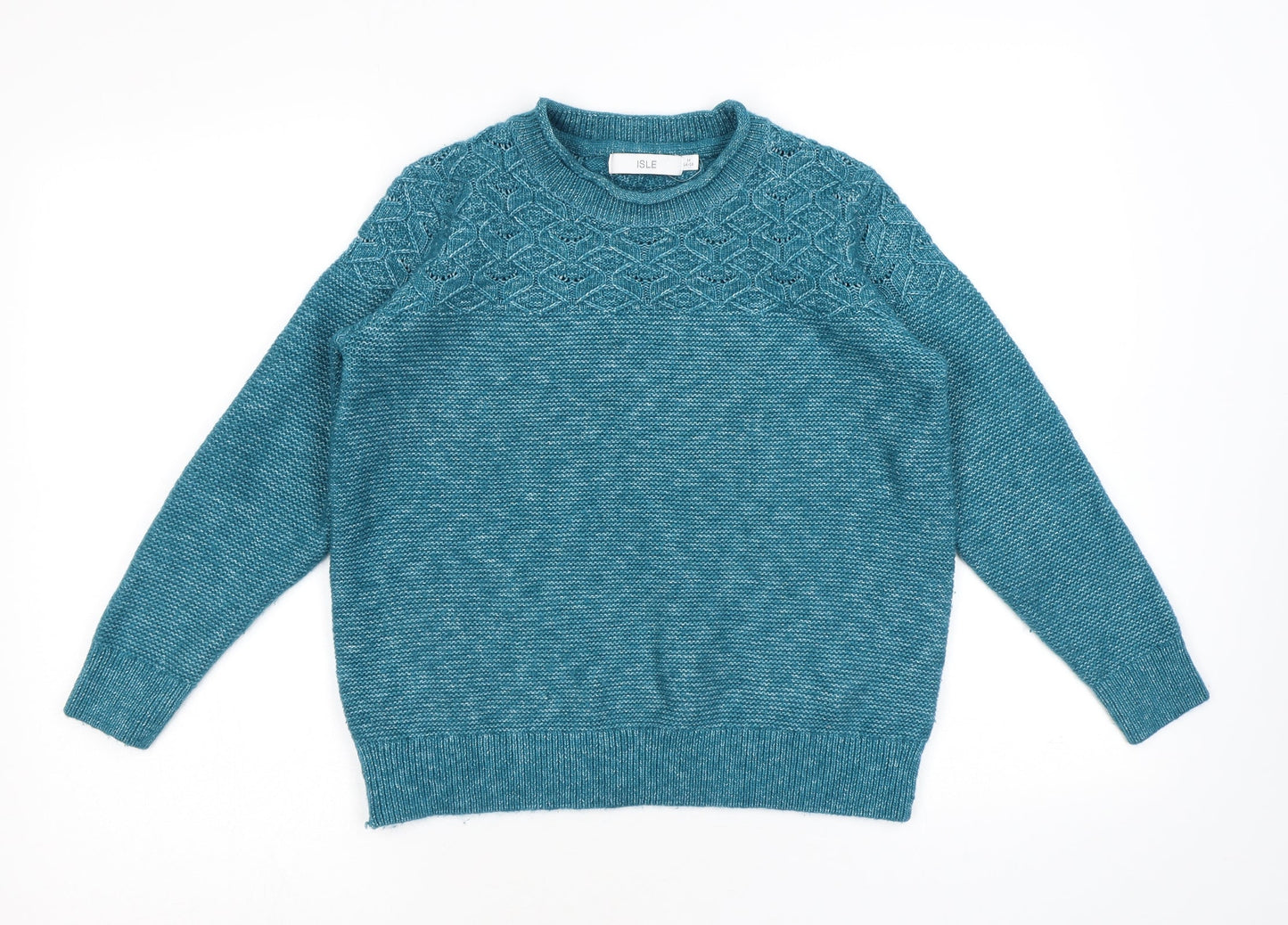 Womens UK Size M EWM Blue Pullover Jumper