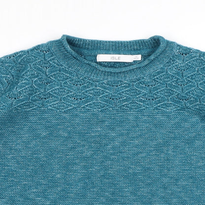 Womens UK Size M EWM Blue Pullover Jumper