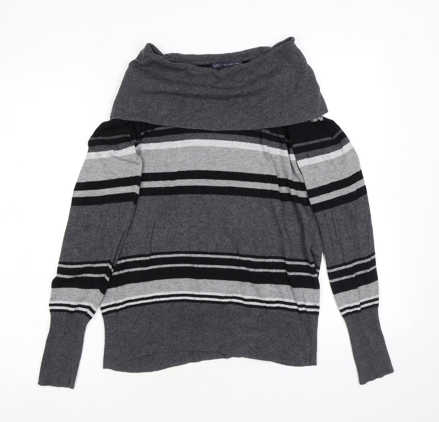 Womens UK Size 14 Marks and Spencer Grey Pullover Jumper
