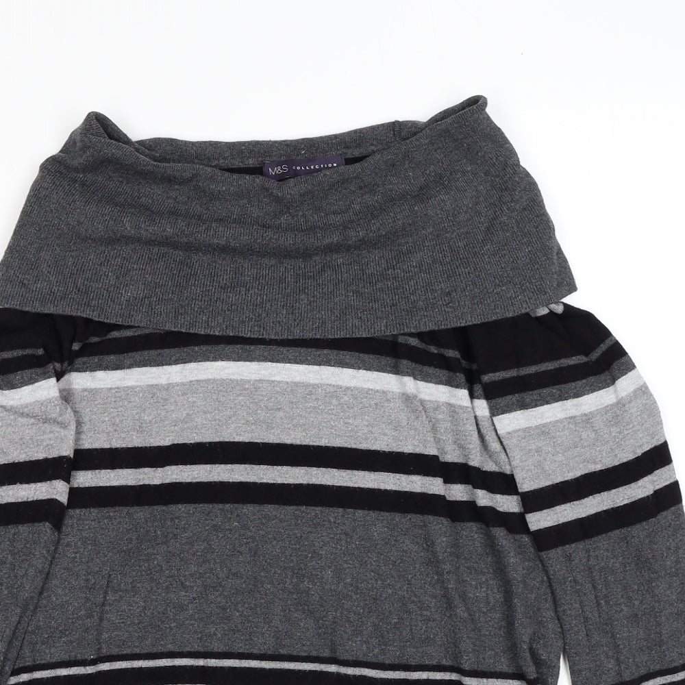 Womens UK Size 14 Marks and Spencer Grey Pullover Jumper