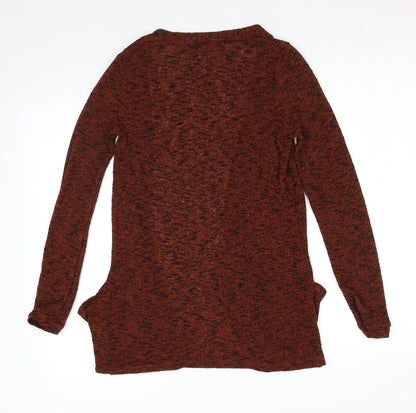Womens UK Size XS Sparkle & Fade Brown Cardigan Jumper