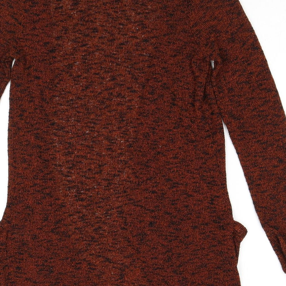 Womens UK Size XS Sparkle & Fade Brown Cardigan Jumper