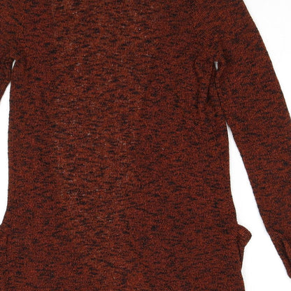 Womens UK Size XS Sparkle & Fade Brown Cardigan Jumper