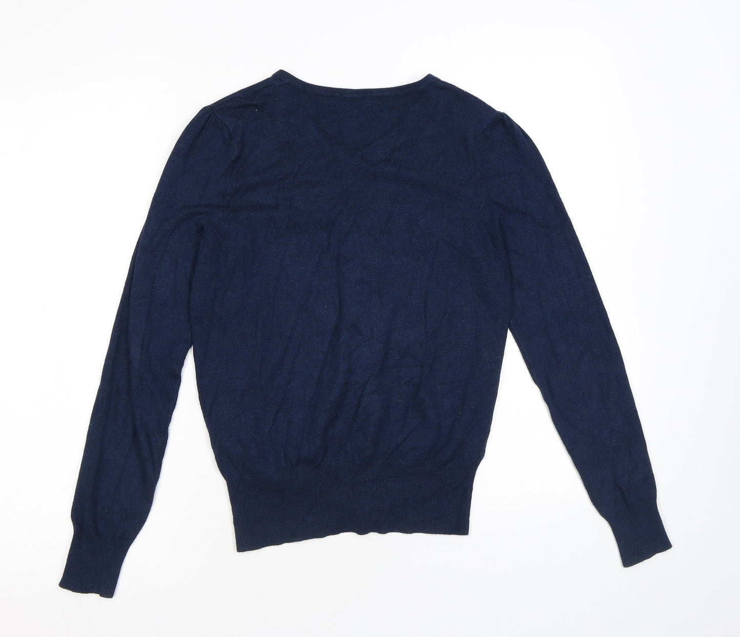 Womens UK Size 8 Marks and Spencer Blue Cardigan Jumper