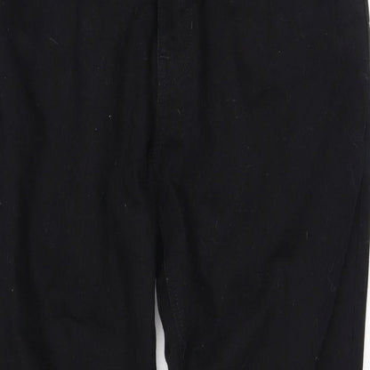 NEXT Womens Black Cotton Skinny Jeans Size 34 in L29 in Regular Zip