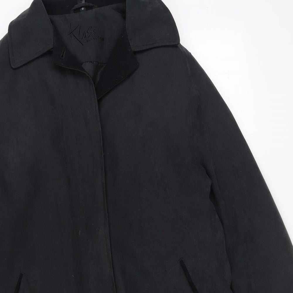Womens UK Size 12 Klass Black Pea Coat