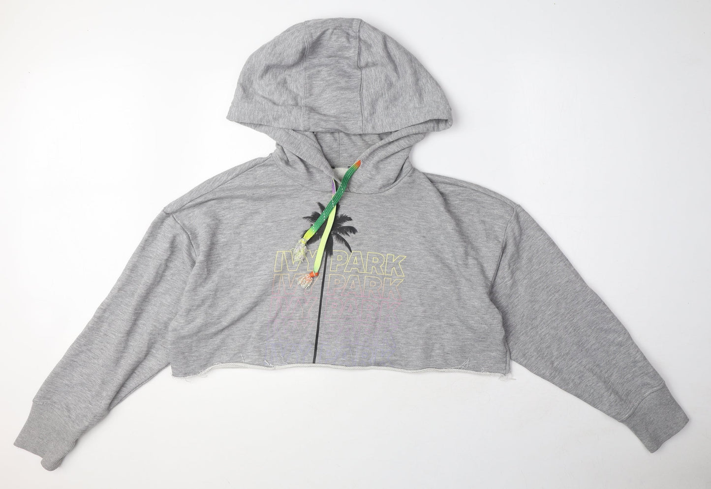 IVY PARK Womens Grey Polyester Pullover Hoodie Size S Pullover