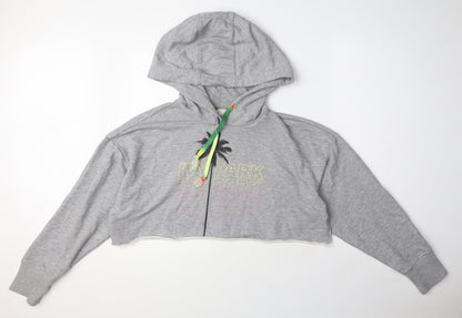 IVY PARK Womens Grey Polyester Pullover Hoodie Size S Pullover
