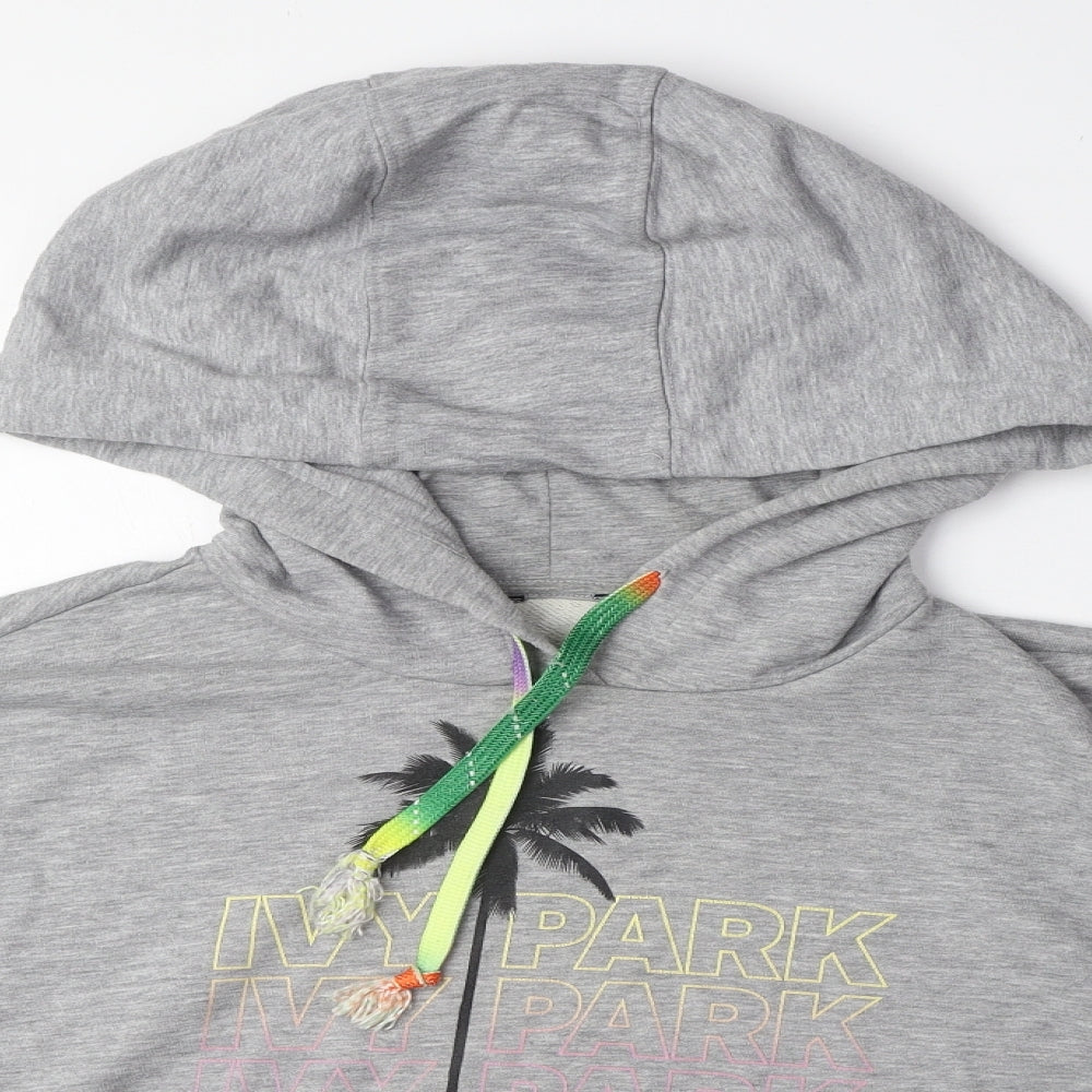IVY PARK Womens Grey Polyester Pullover Hoodie Size S Pullover