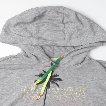 IVY PARK Womens Grey Polyester Pullover Hoodie Size S Pullover