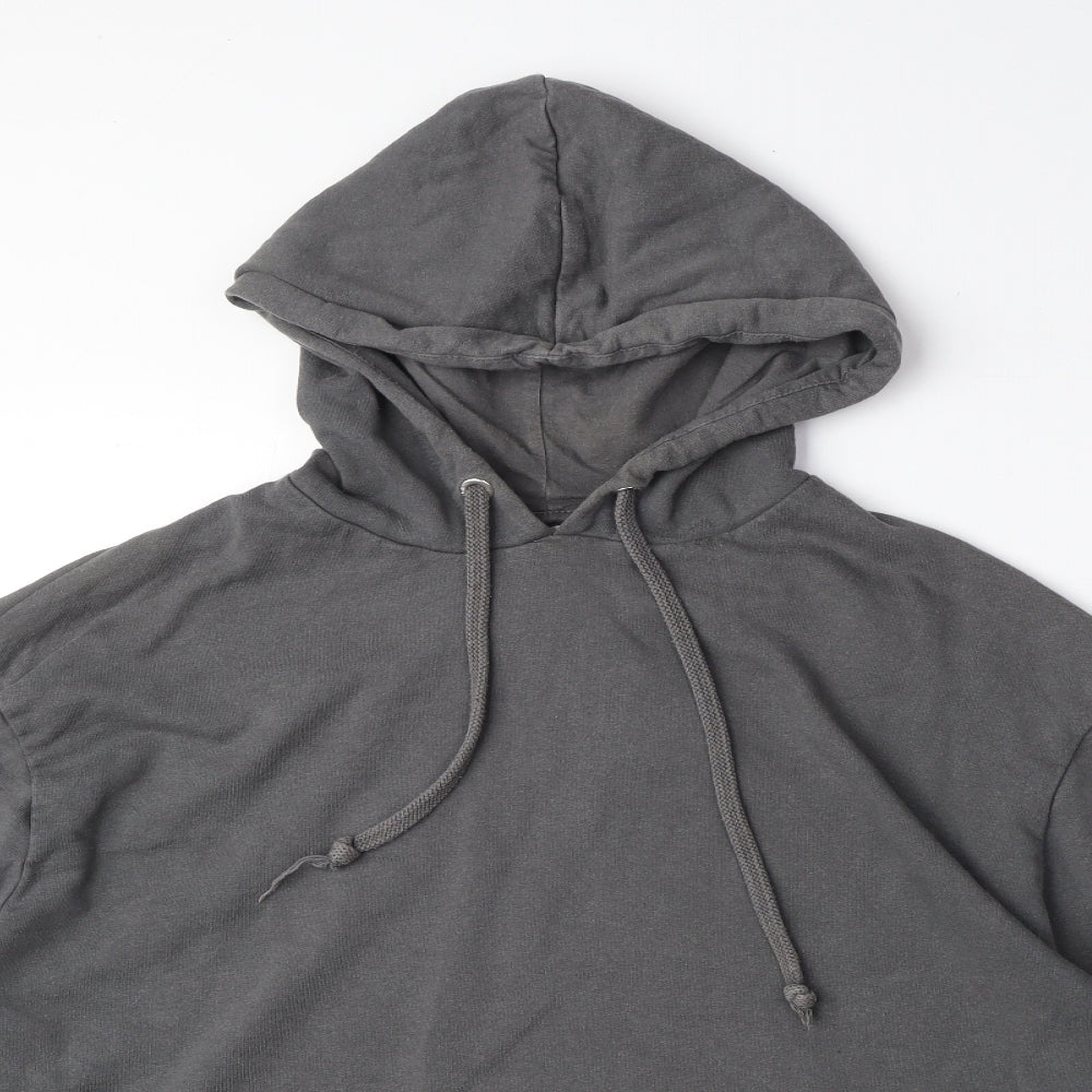 Mens UK Size M COLLUSION Grey Pullover Hoodie