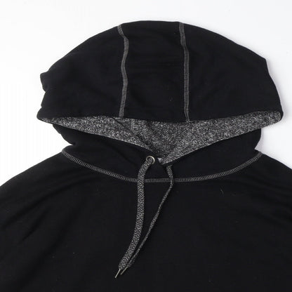 Souluxe Womens Black Polyester Pullover Hoodie Size L Pullover - Open Back
