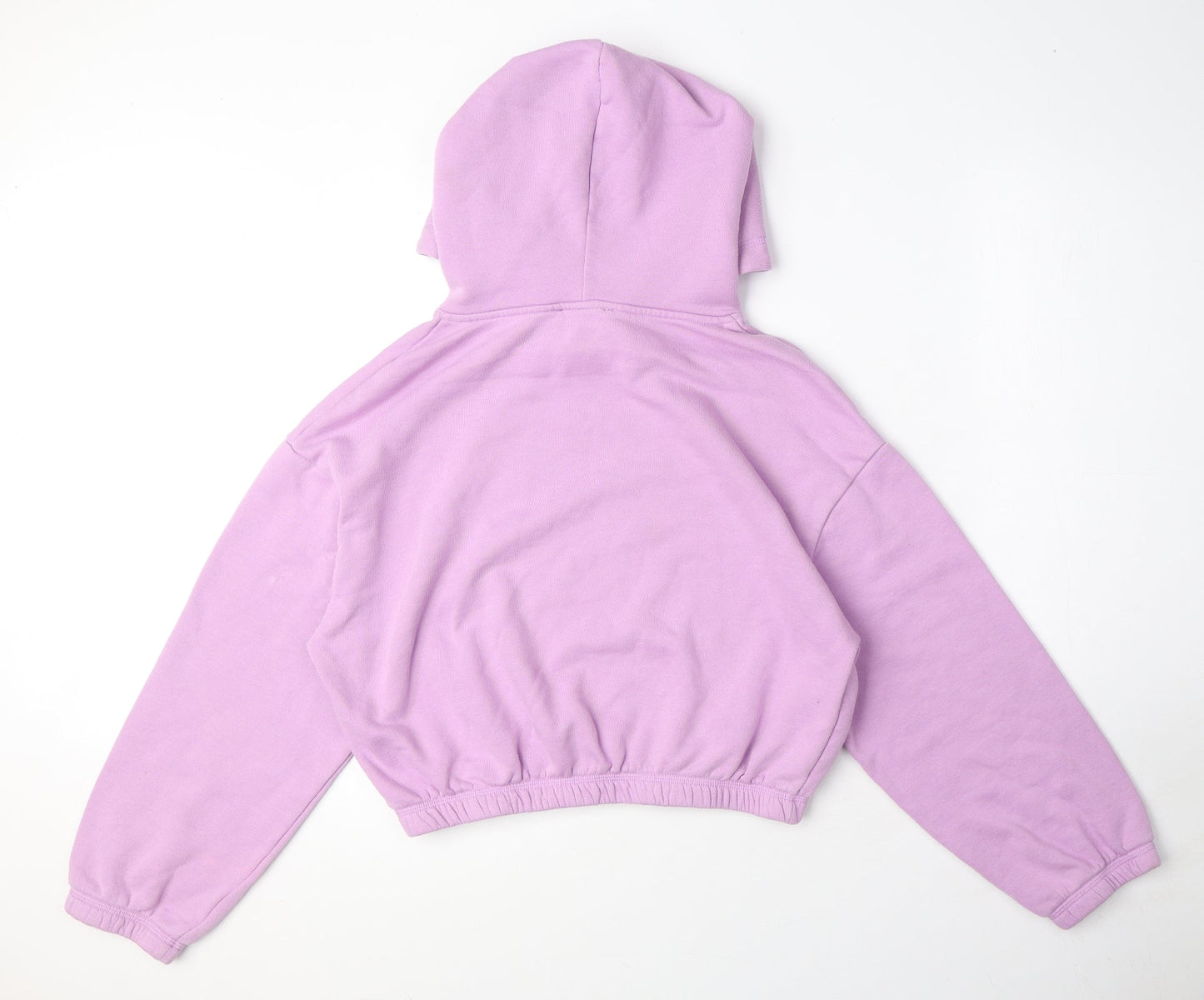 Zara Womens Purple Cotton Pullover Hoodie Size M Pullover