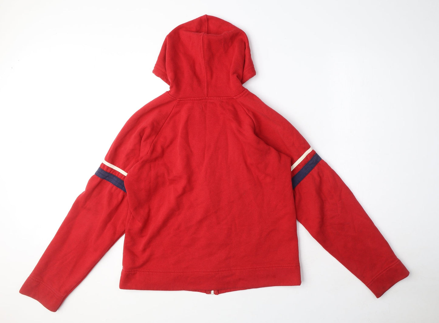 Mens UK Size S Fluid Red Full Zip Hoodie