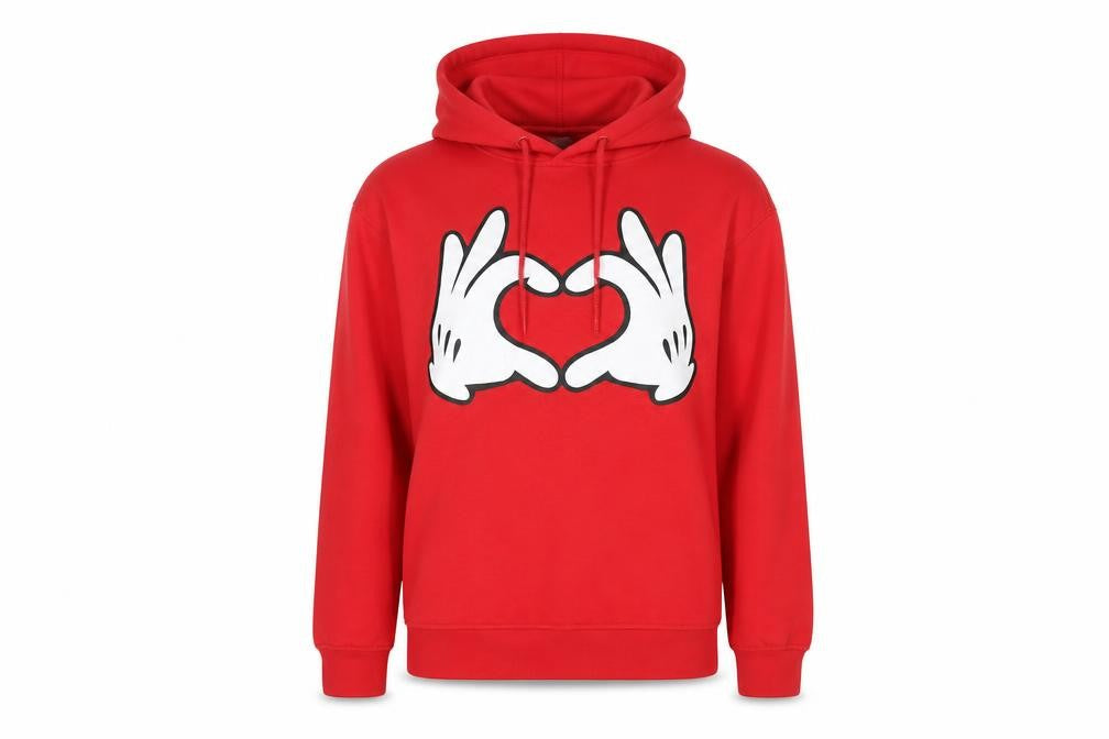 Womens UK Size XS Disney Red Pullover Hoodie