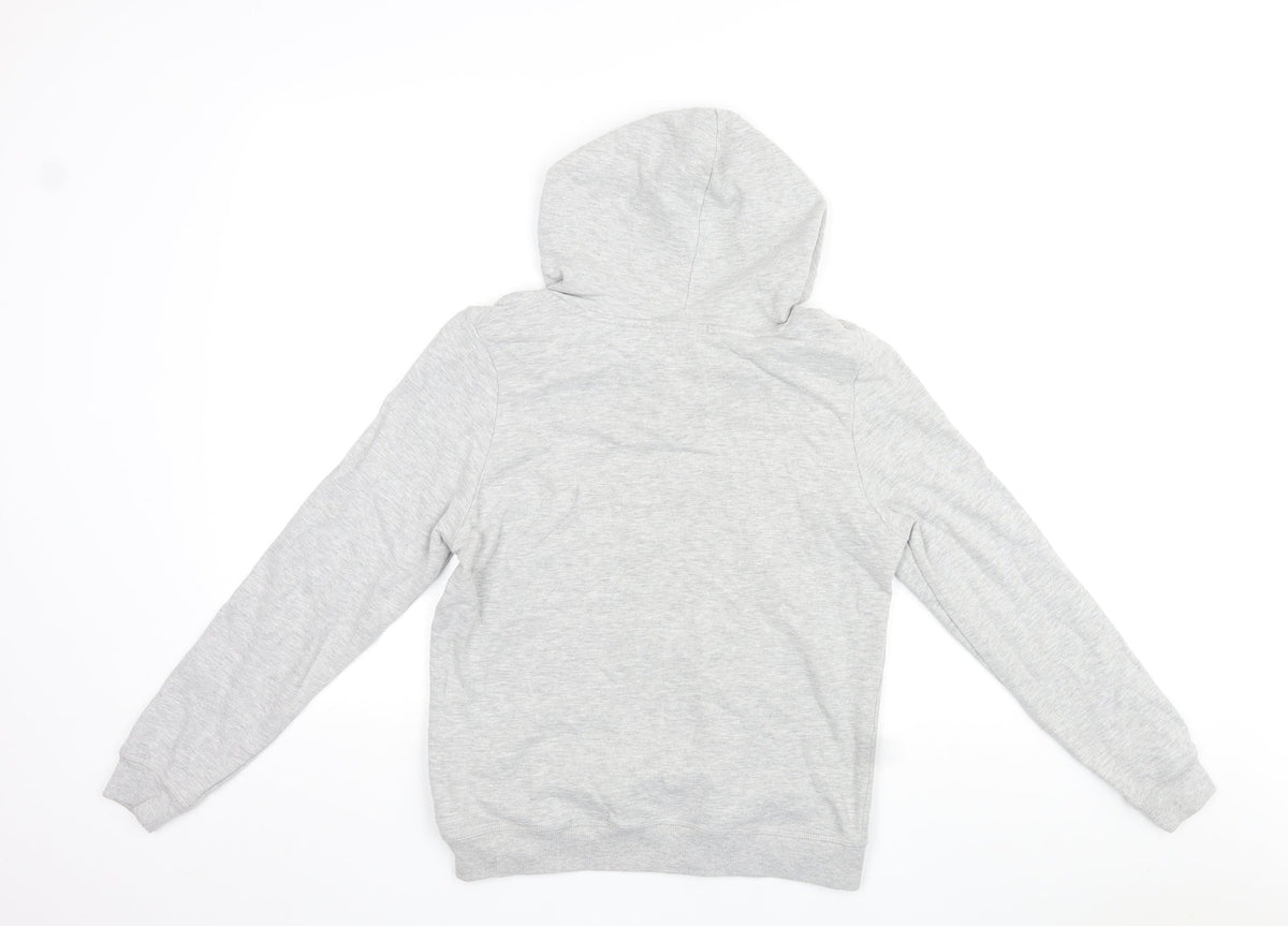 Avenue Womens Grey Cotton Pullover Hoodie Size 8 Pullover