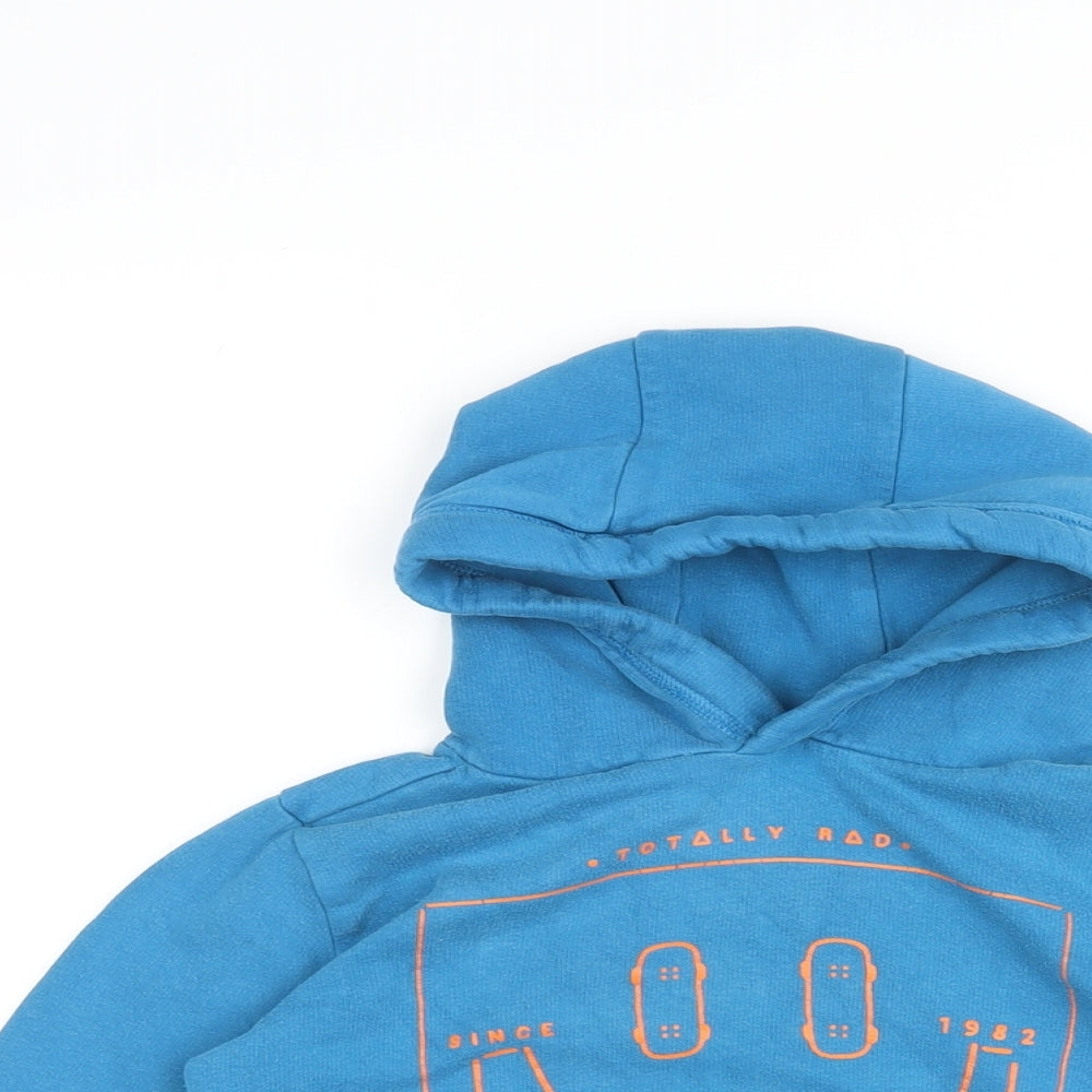 NEXT Boys Blue Cotton Pullover Hoodie Size 7 Years Pullover - Totally Rad Skate