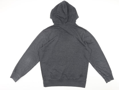 Mens UK Size M Russell Athletic Grey Pullover Hoodie