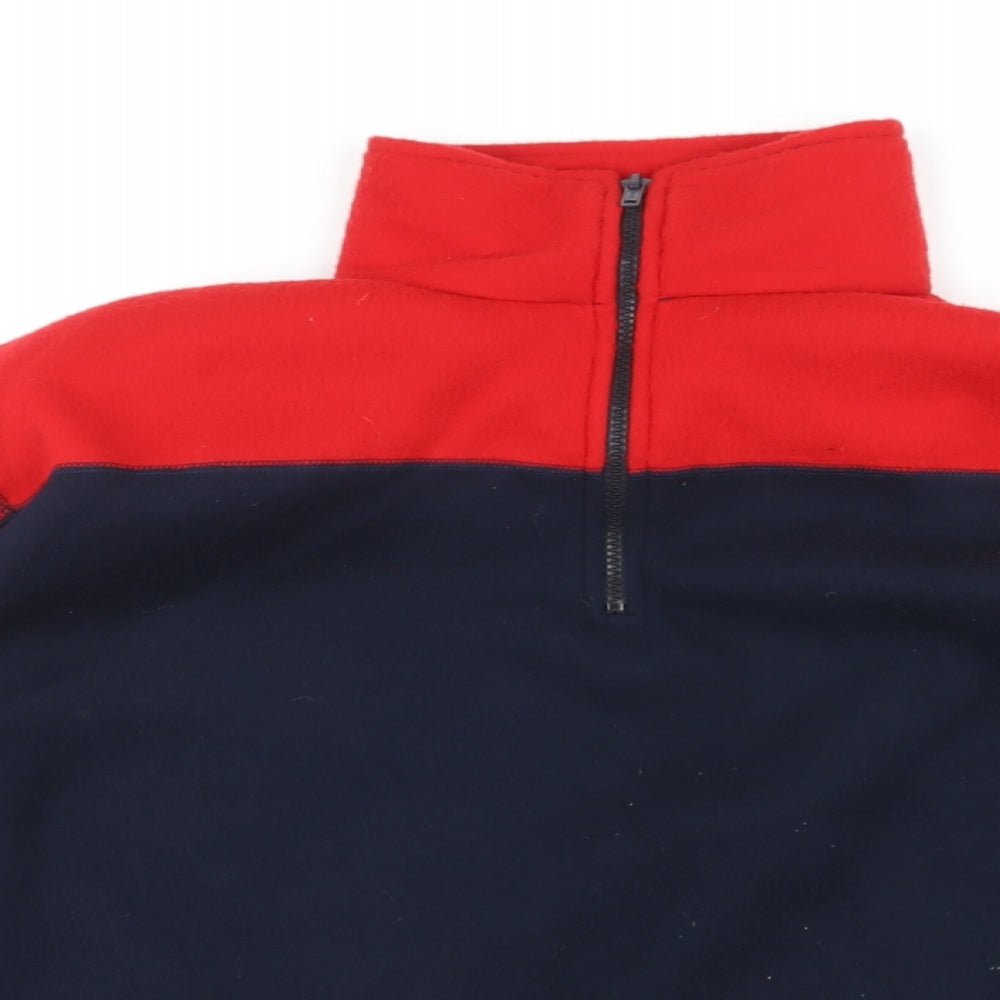 Alibi Mens Blue Polyester Henley Sweatshirt Size L - 1/4 Zip