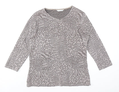 Womens UK Size 16 Marks and Spencer Grey Basic T-Shirt