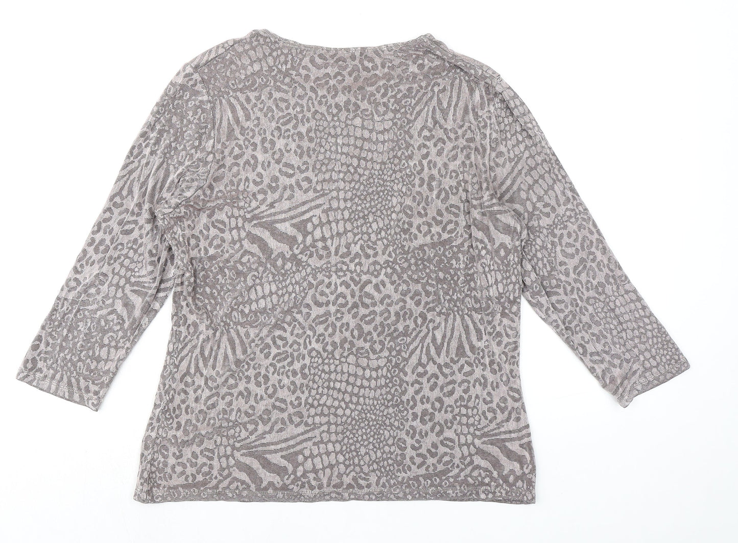 Womens UK Size 16 Marks and Spencer Grey Basic T-Shirt
