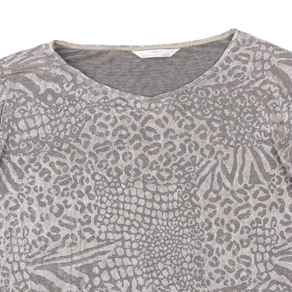 Womens UK Size 16 Marks and Spencer Grey Basic T-Shirt