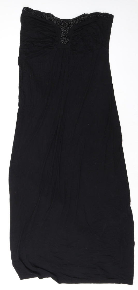 NEXT Womens Black Viscose A-Line Size 18 Sweetheart Pullover